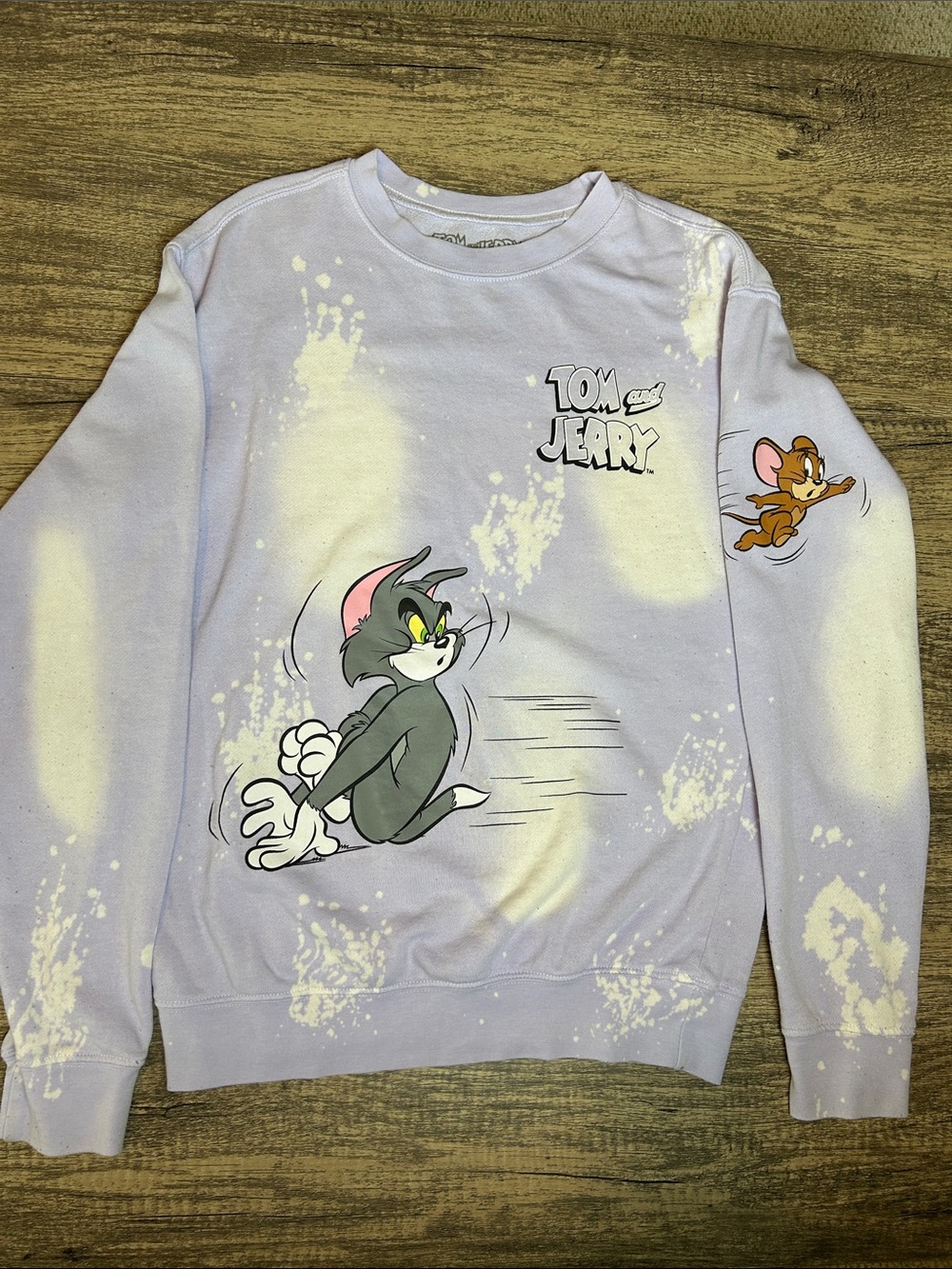 Tom & Jerry Cartoon Tie Dye Long Sleeve